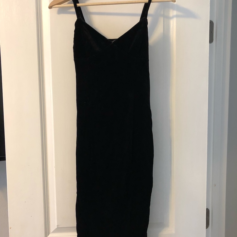 Velvet black dress